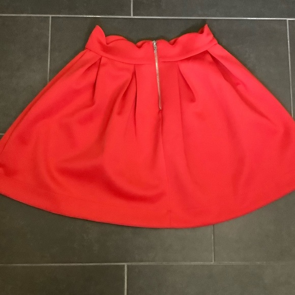 Blue Rair  Red scalloped waist tulip skirt - Picture 4 of 4